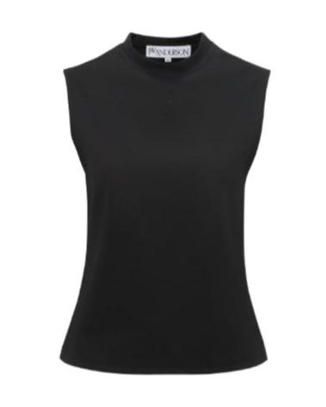 J.W. Anderson Black Jw Anderson Anchor Embroidered Tank Top