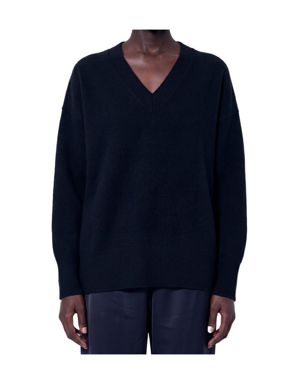 Rohe Blue Classic V-Neck Knitted Sweater