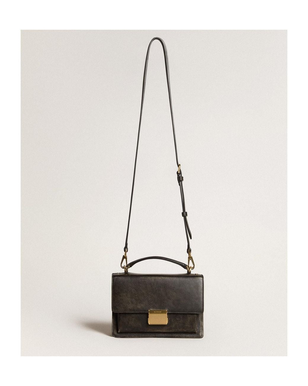 Golden Goose Deluxe Brand Black Venezia Top Handle Bag