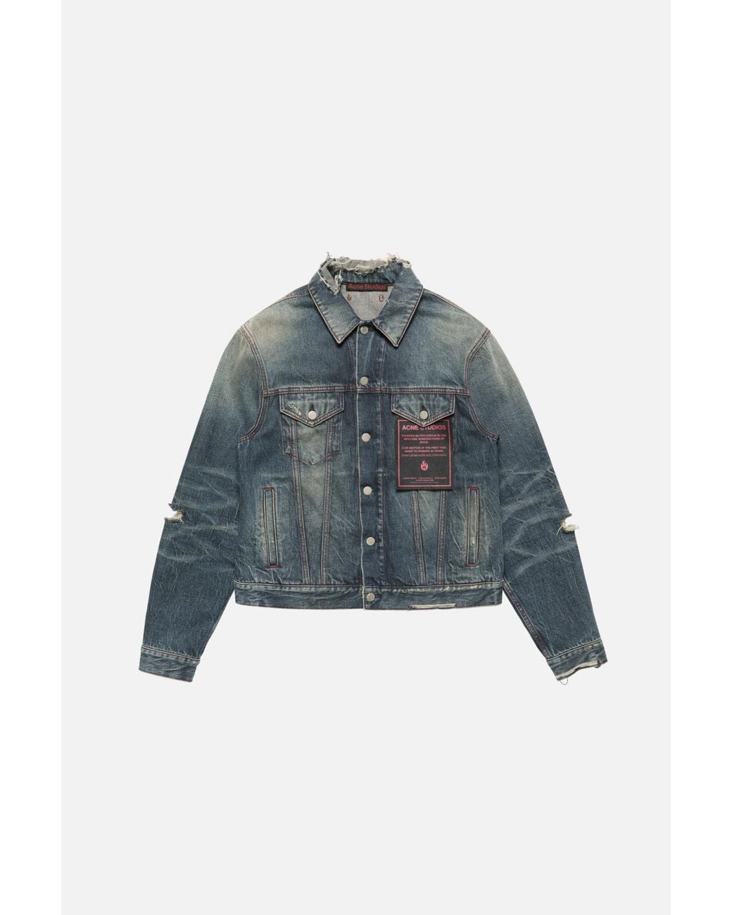 Acne Blue Re-Edition Worn Denim Jacket