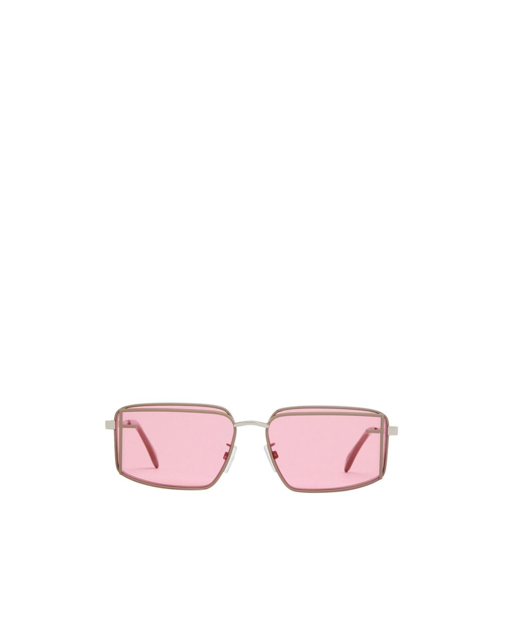 Fendi Pink Double-Rim Square Sunglasses
