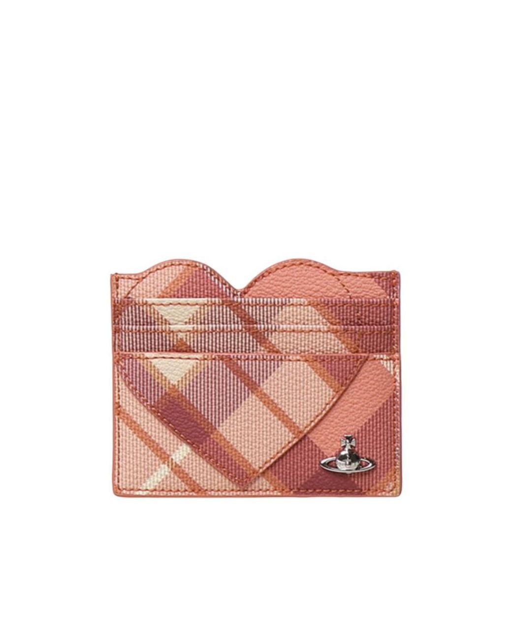 Vivienne Westwood Pink Heart Check Card Holder
