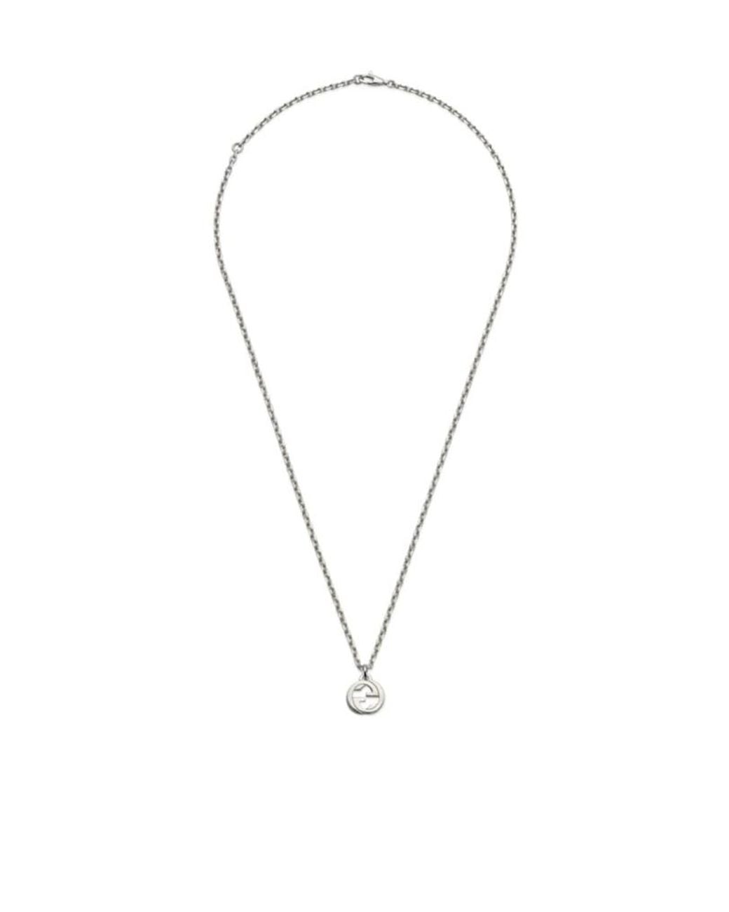 Gucci Metallic Interlocking Chain Necklace for men