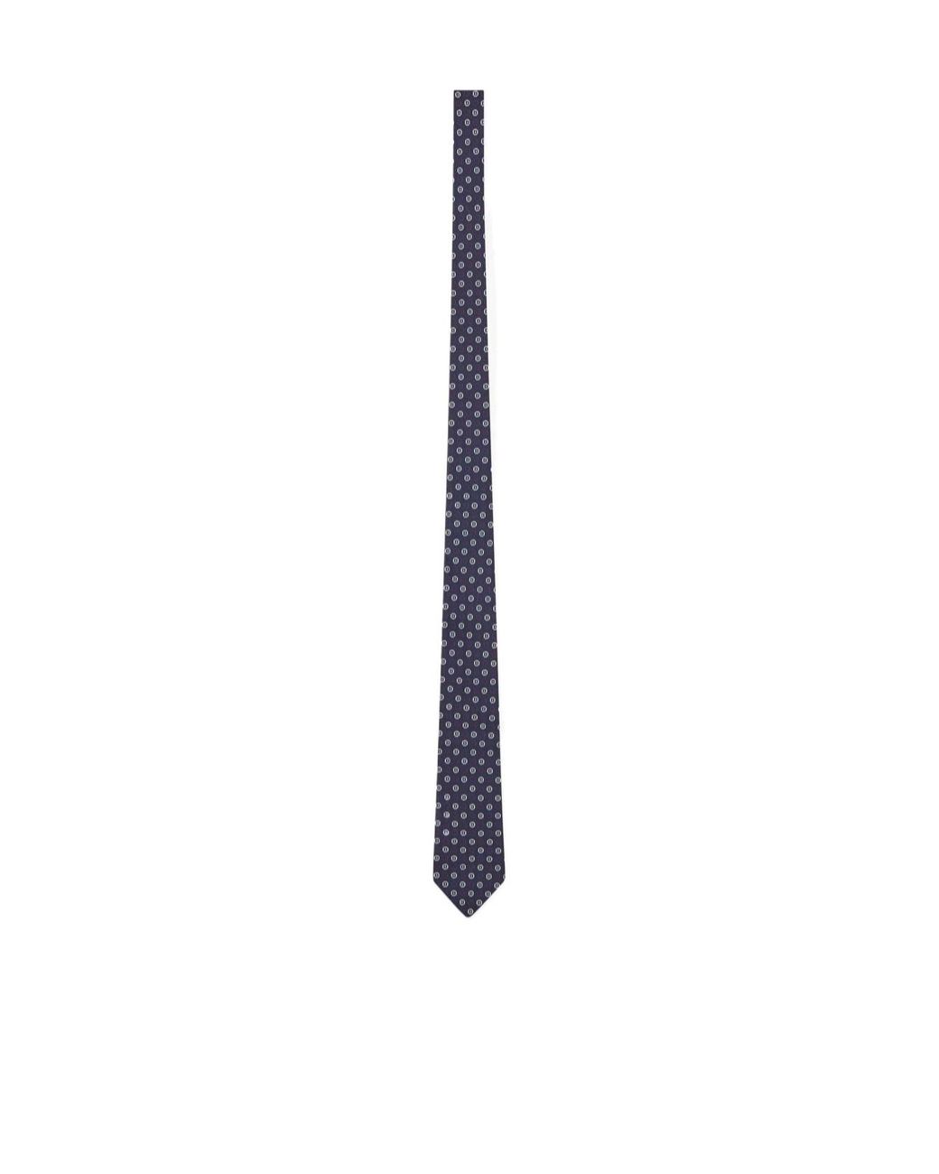 Saint Laurent White Jacquard Motif Tie for men