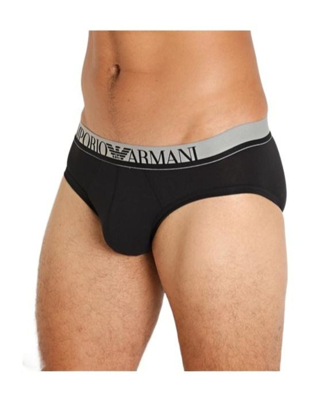 Emporio Armani Black Briefs Pants for men