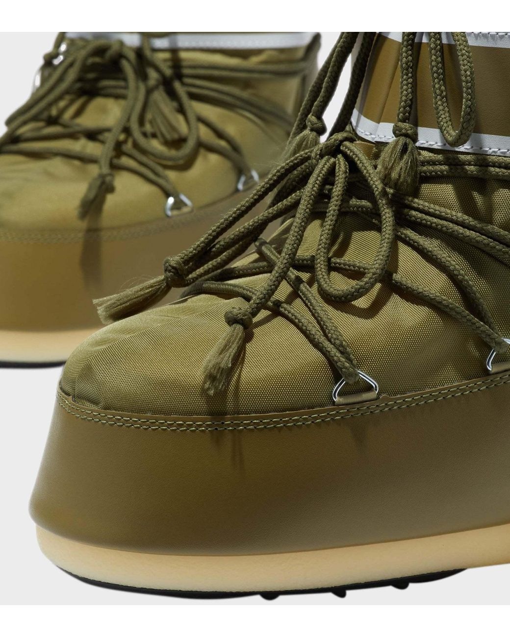 Moon Boot Green Round-Toed Ankle Boots
