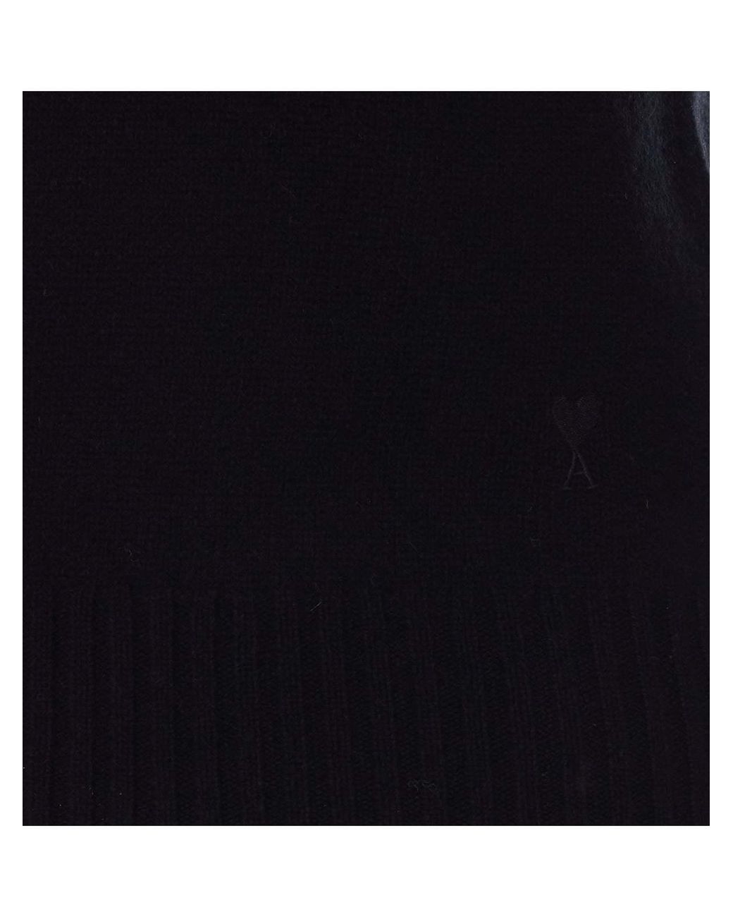 AMI Blue Ami Mock-Neck Knitted Jumper