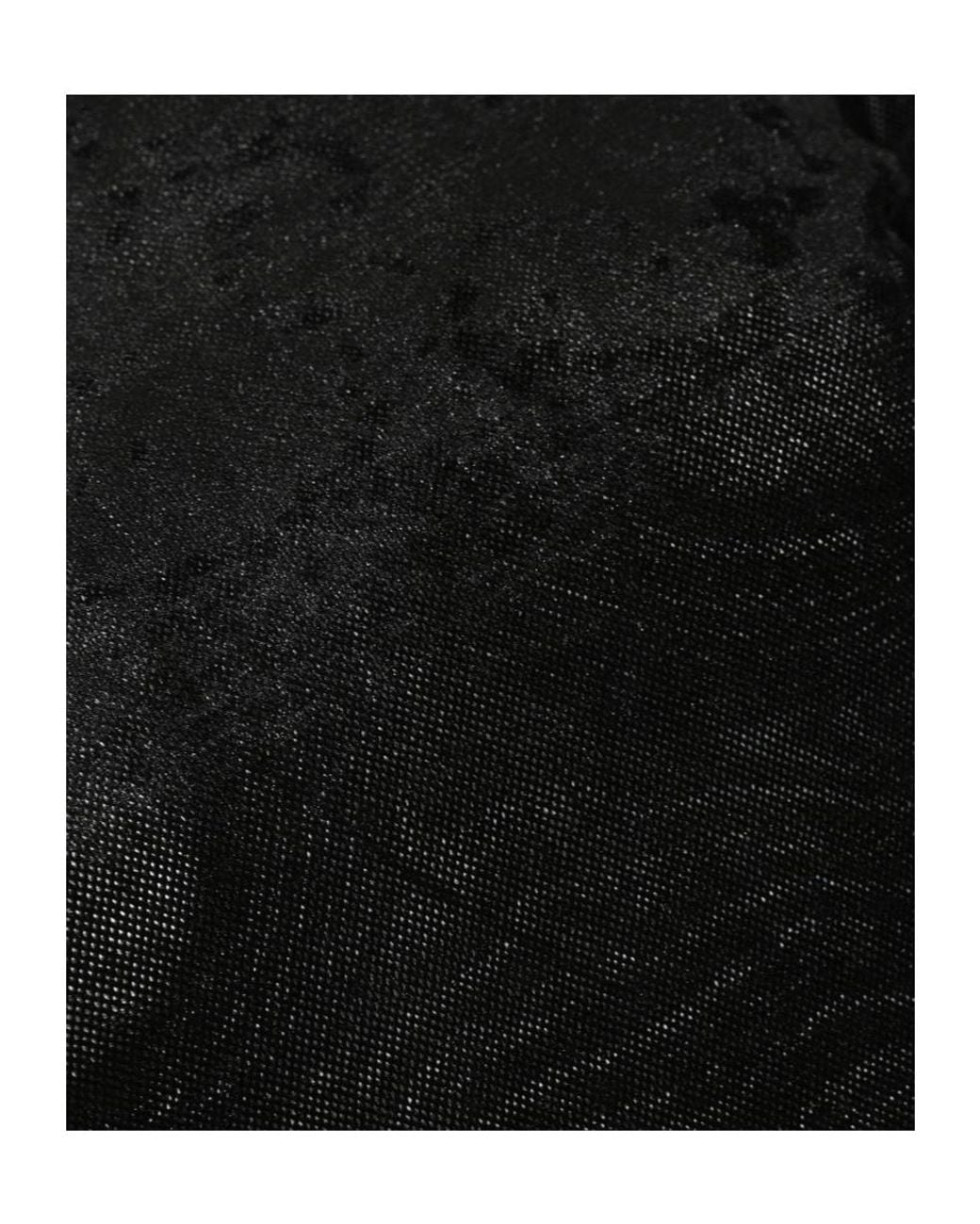 D.exterior Black Sheer Turtleneck Knitted Top
