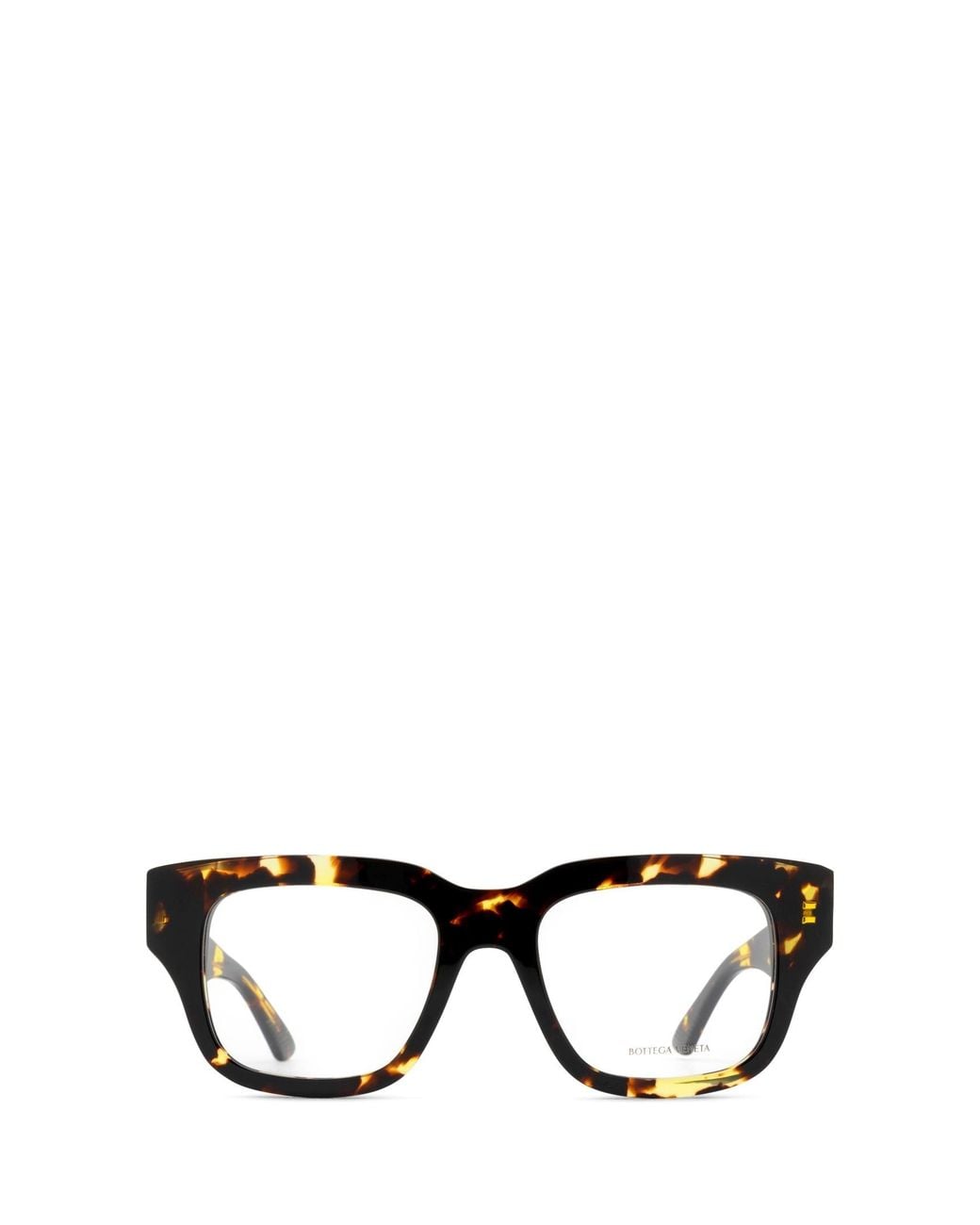 Bottega Veneta Black Eyewear Square Frame Glasses for men