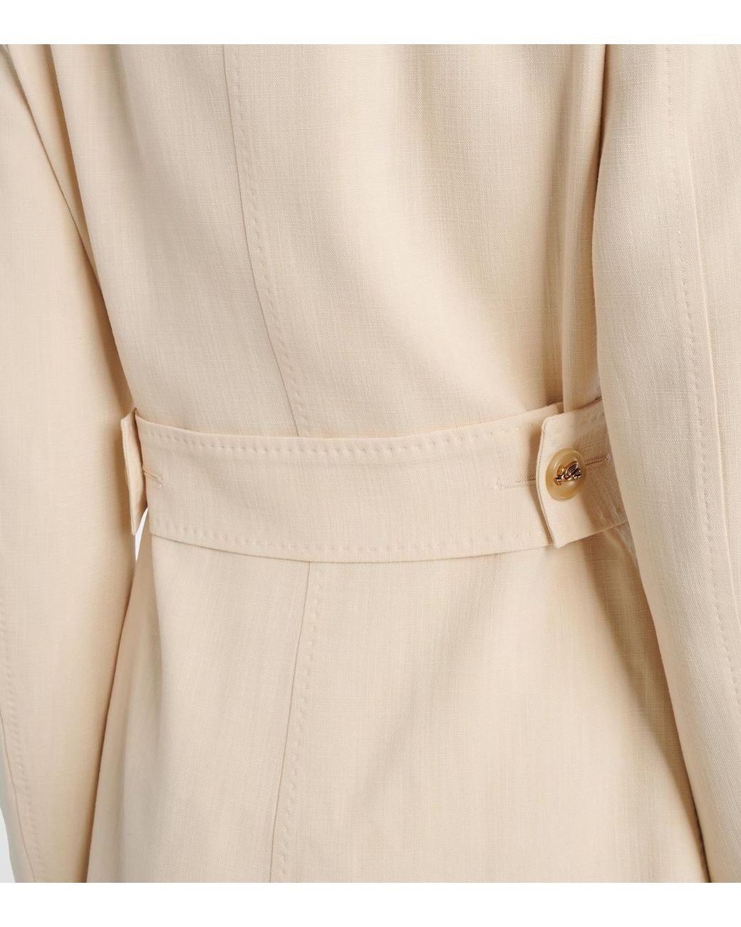 Etro Natural Long-Sleeved Button-Down Jacket