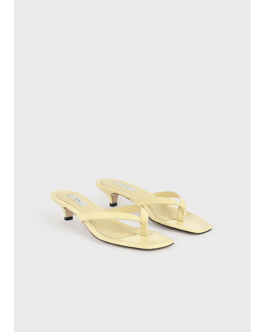 Totême  Metallic Naplack Kitten-Heel Sandals