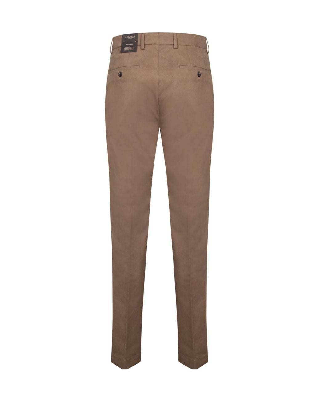 Incotex Brown Slim Fit Mid-Rise Pants for men