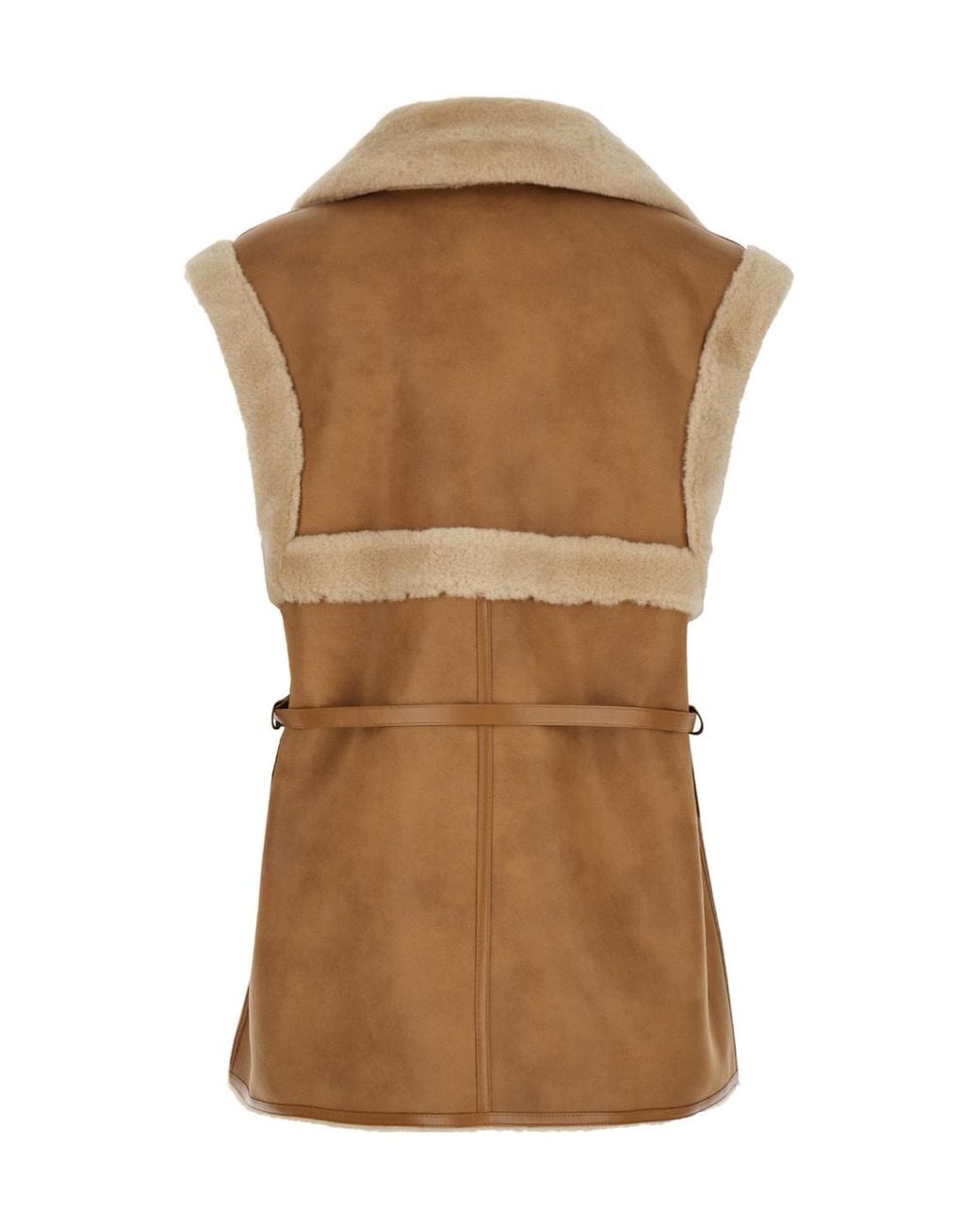 Urbancode Brown Belted Waistcoat