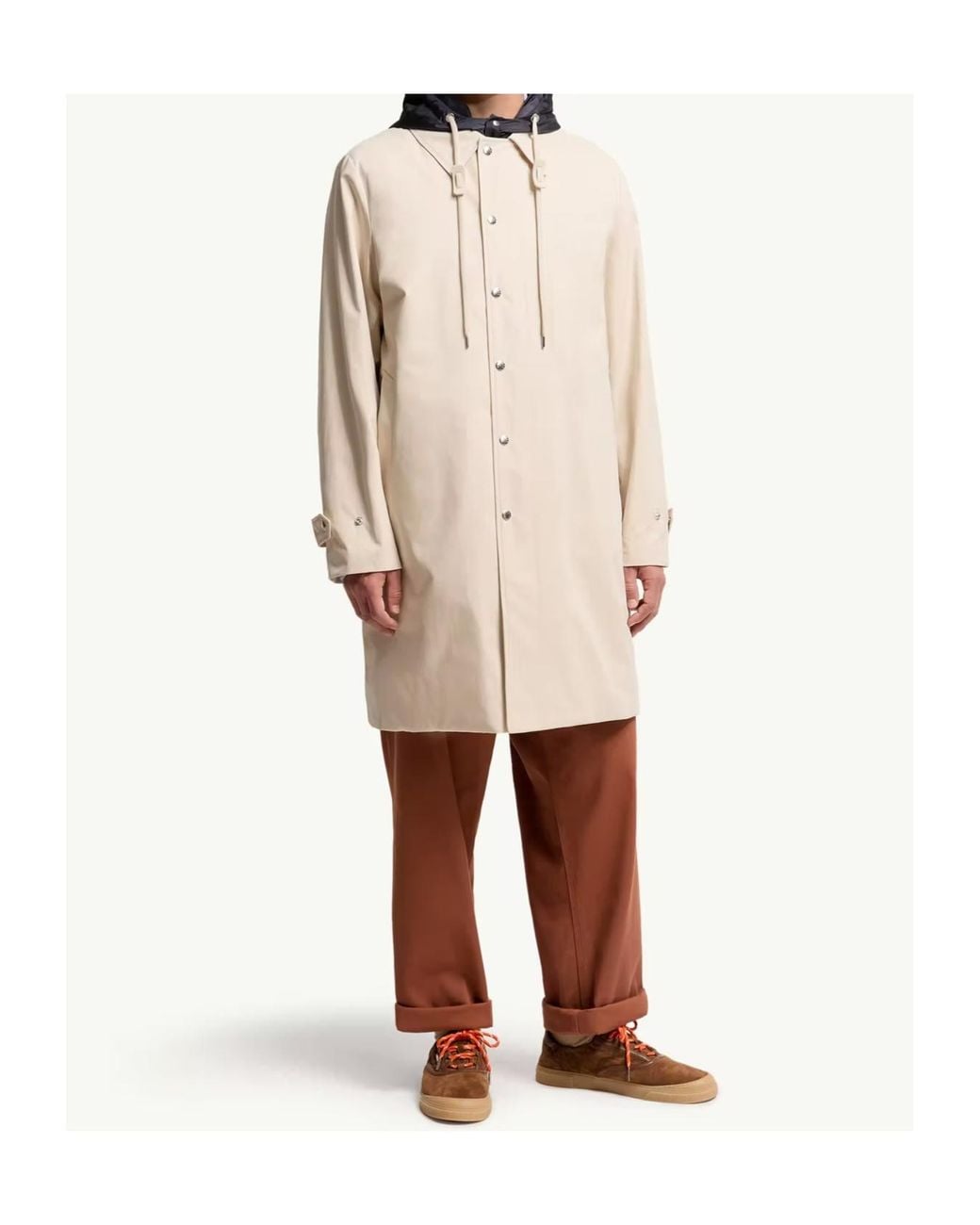 Moncler White Kervoyal Hooded Long Down Parka Jacket for men