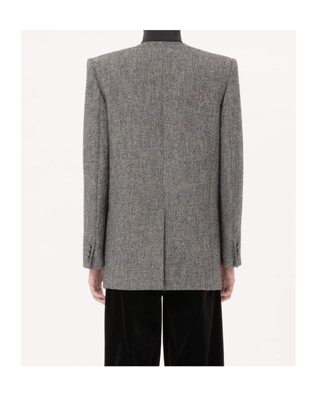 Valentino Gray Long-Sleeved Casual Jacket for men