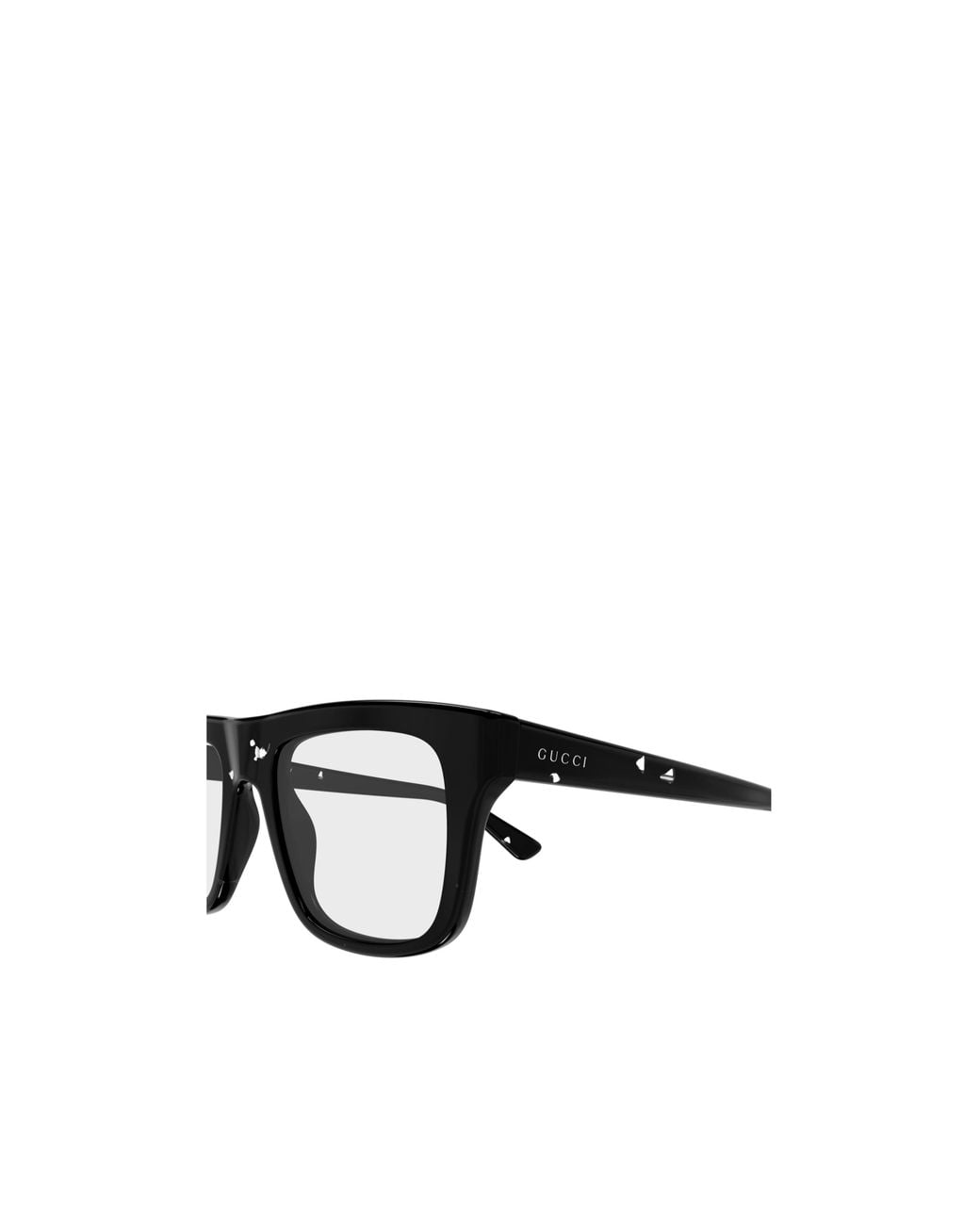 Gucci Black Rectangle Eyeglasses for men