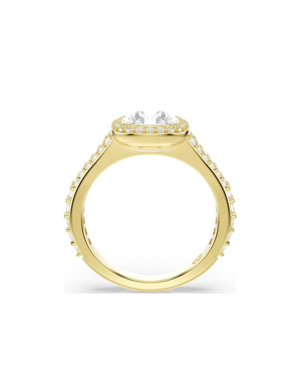 Swarovski Metallic Una Angelic Crystal-Embellished Halo Ring