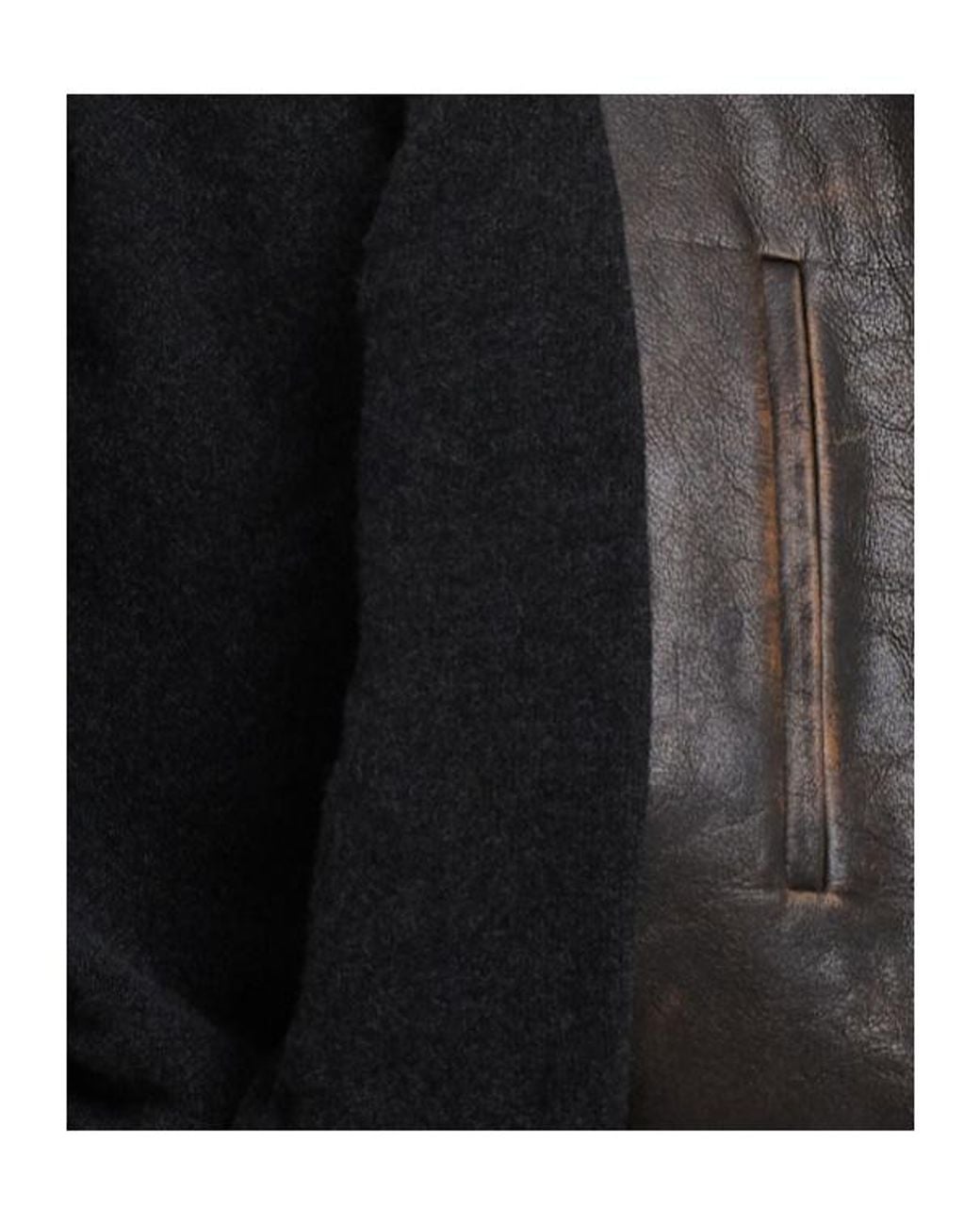The Row Black Akia Leather Jacket for men