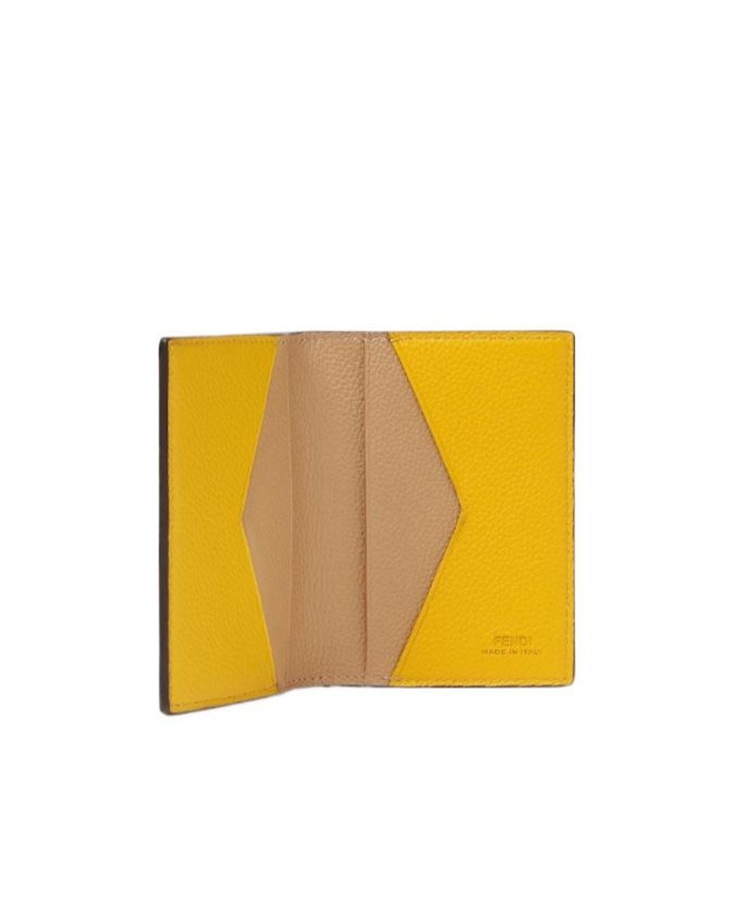Fendi Metallic Lui Bi-Fold Card Holder for men