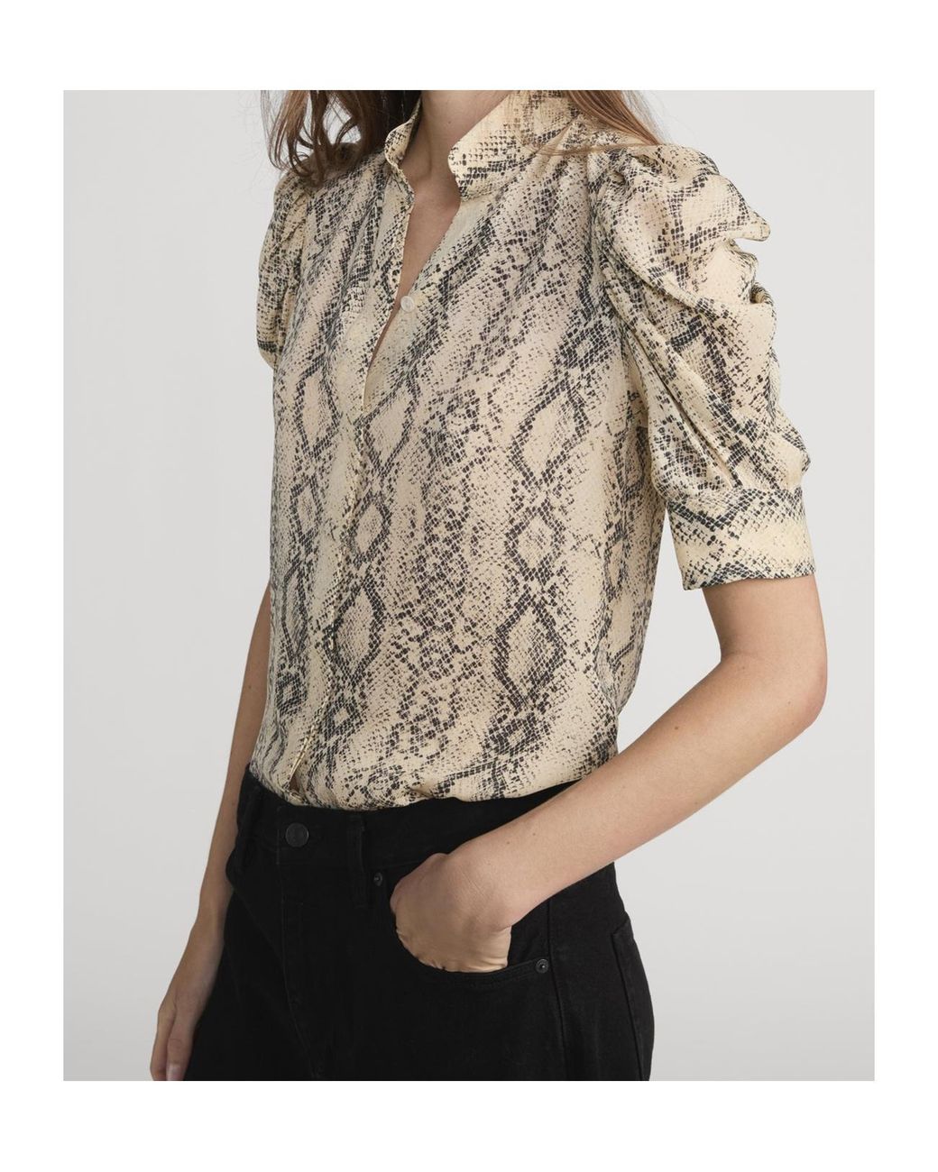 FRAME Natural Short-Sleeved Shirt