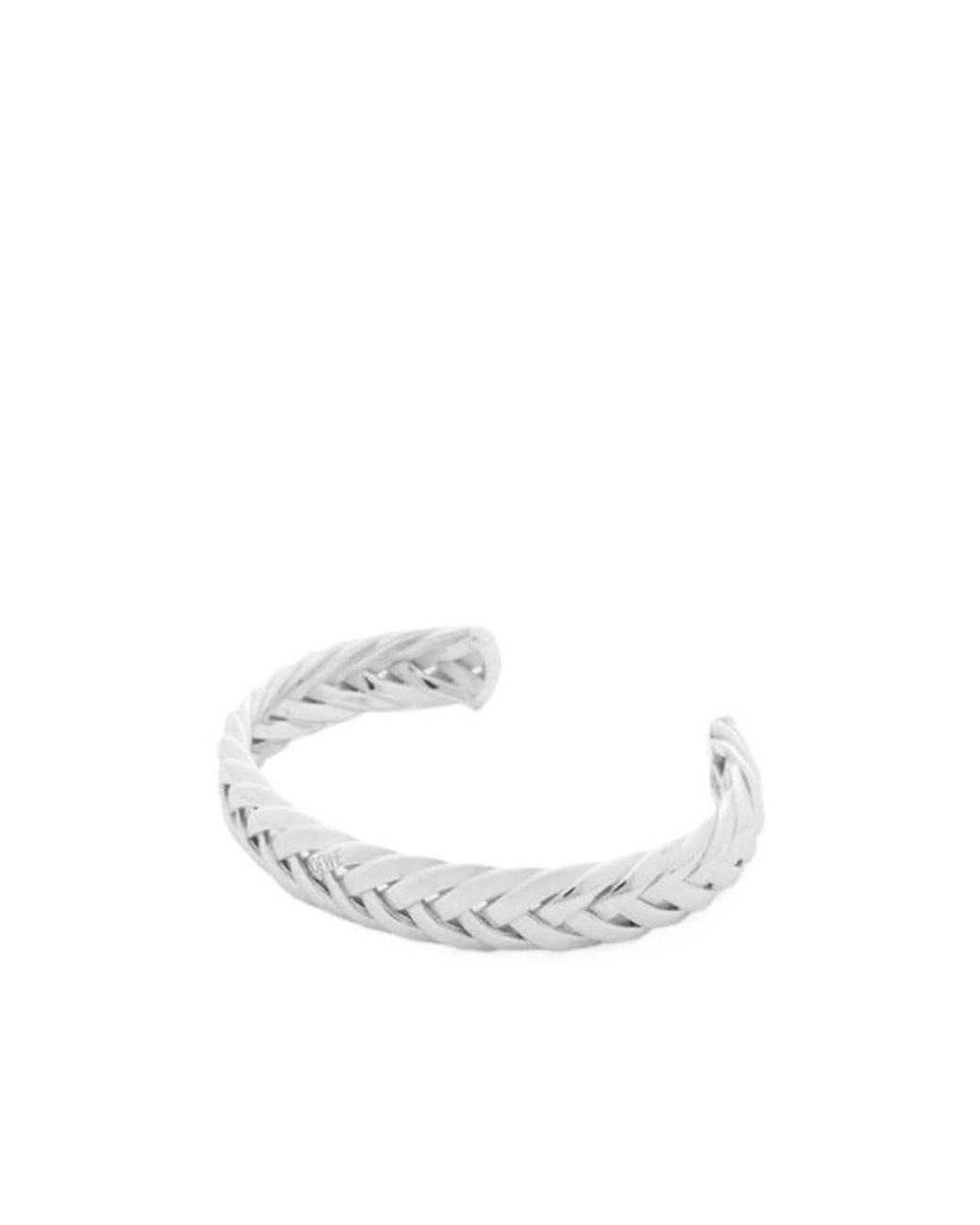 Loewe White Thin Braided Cuff