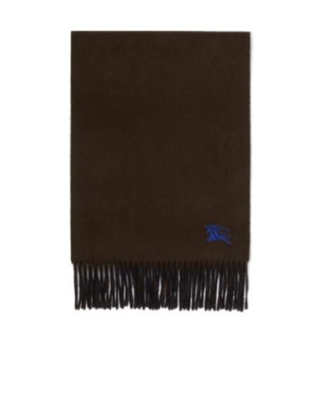 Burberry Black Checked Fringed-Edge Scarf