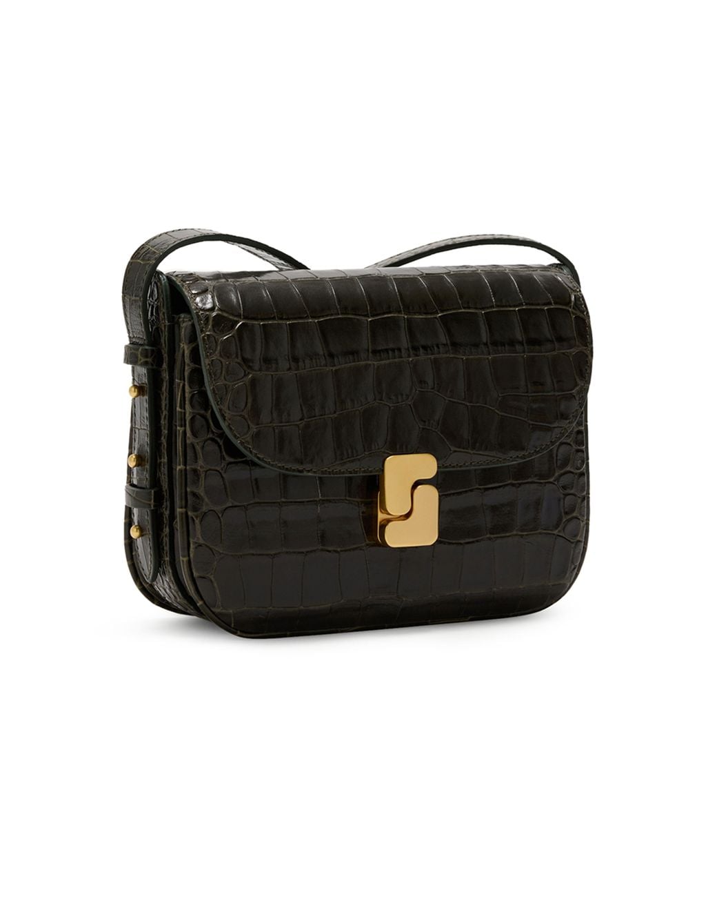 Soeur Black Compact Shoulder Bag