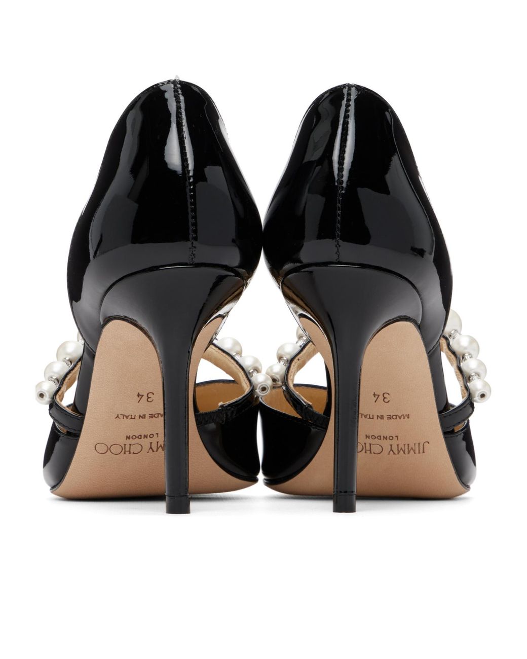 Jimmy Choo Black Aurelie 85 Pointed-Toe High Heels