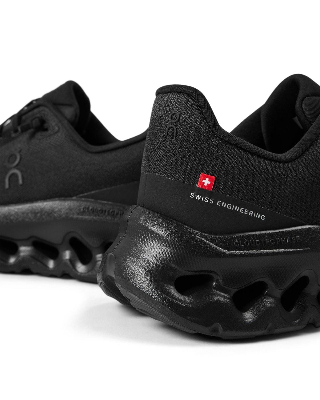 On Shoes Black Mesh Casual Running Shoes
