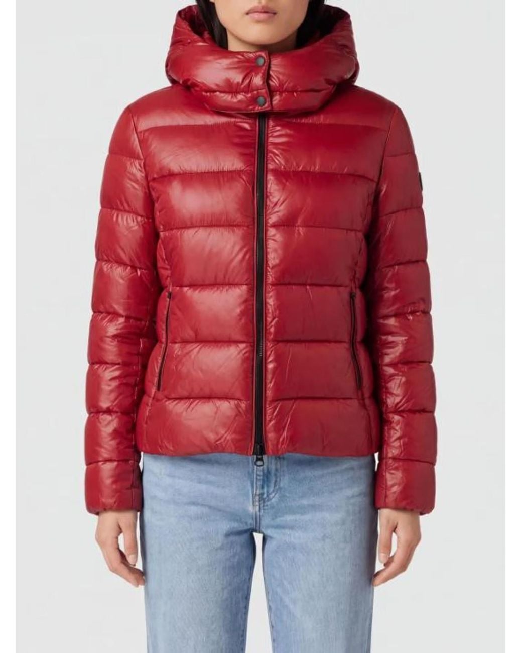 Save The Duck Red Cosmary Hooded Down Jacket