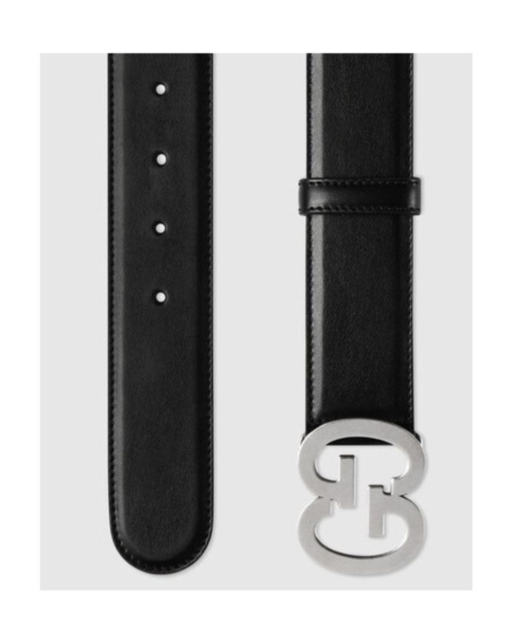 Gucci White Gg Buckle Belt for men