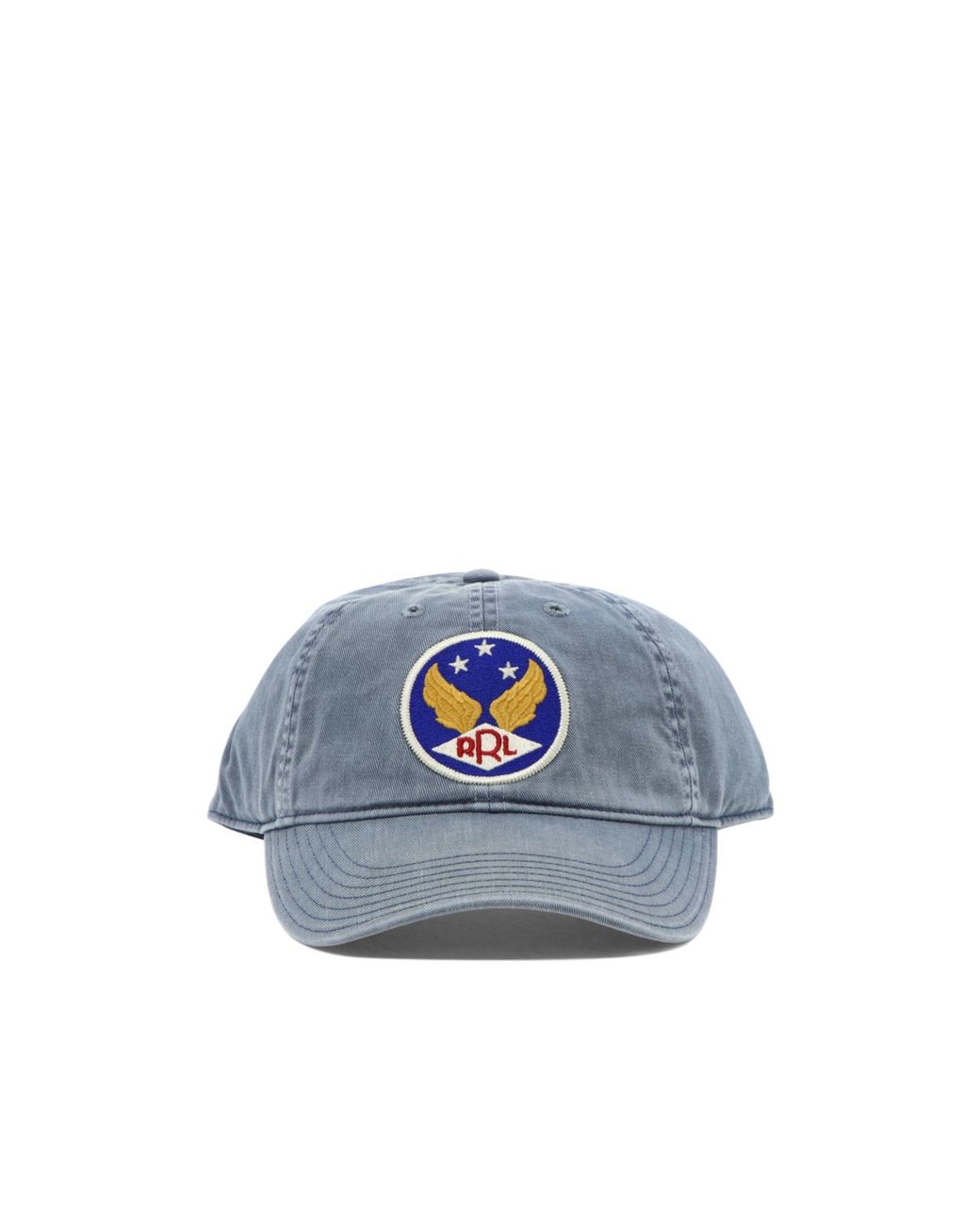 RRL Blue Ralph Lauren Logo Patch Baseball Cap for men