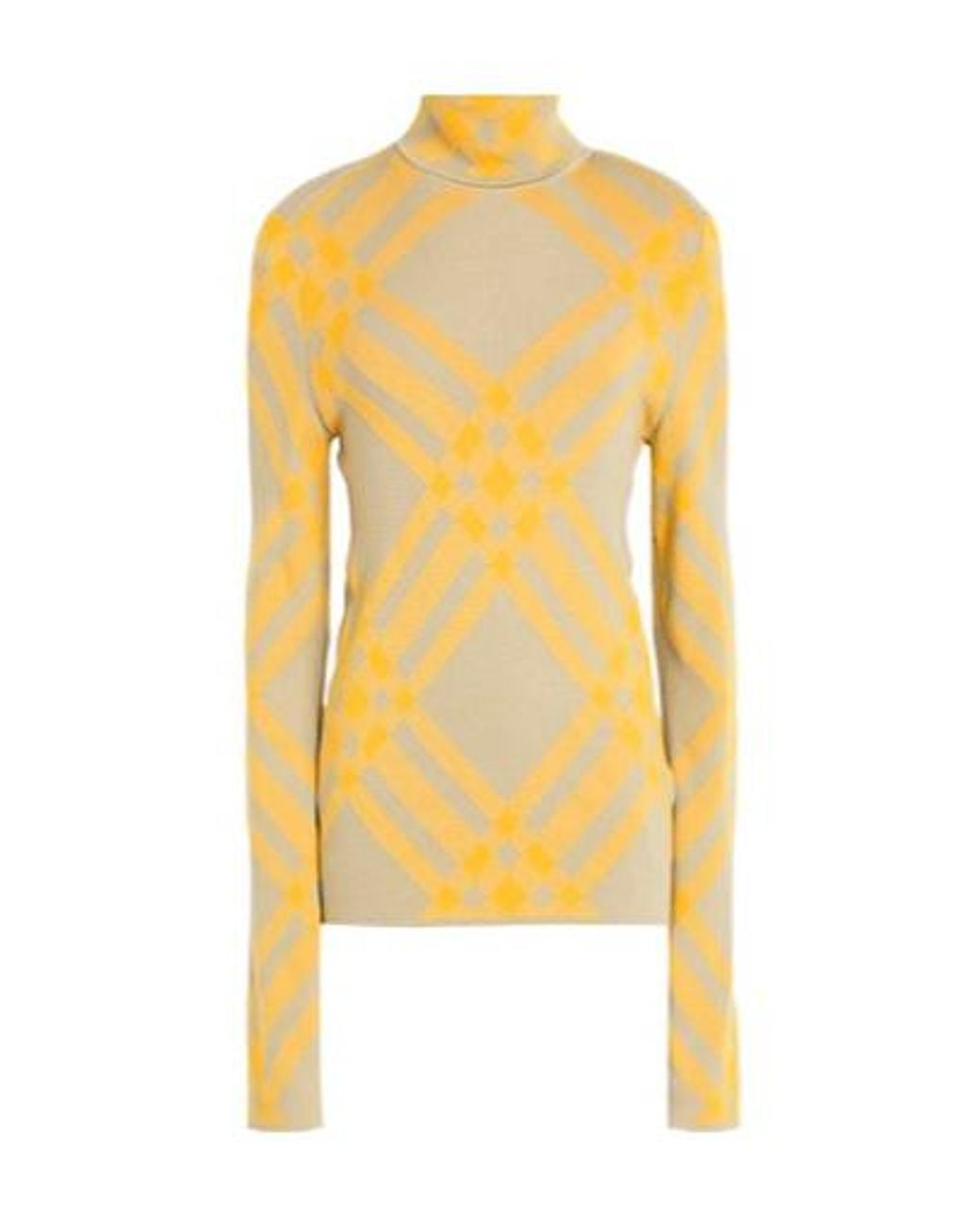 Burberry Yellow Turtleneck Sweater