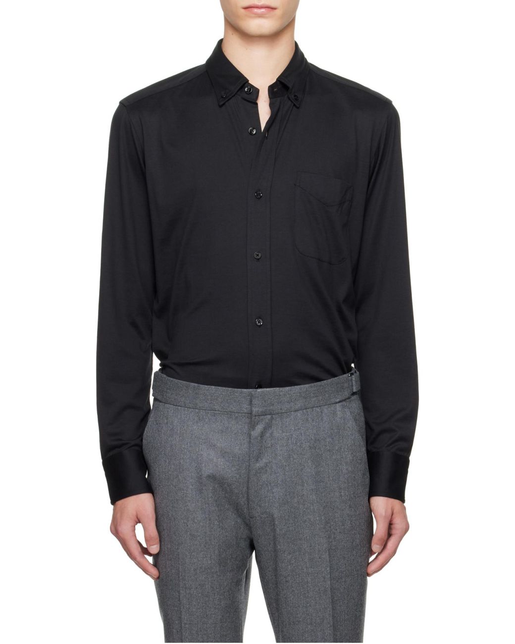 Tom Ford Blue Long Sleeved Buttoned Shirt for men