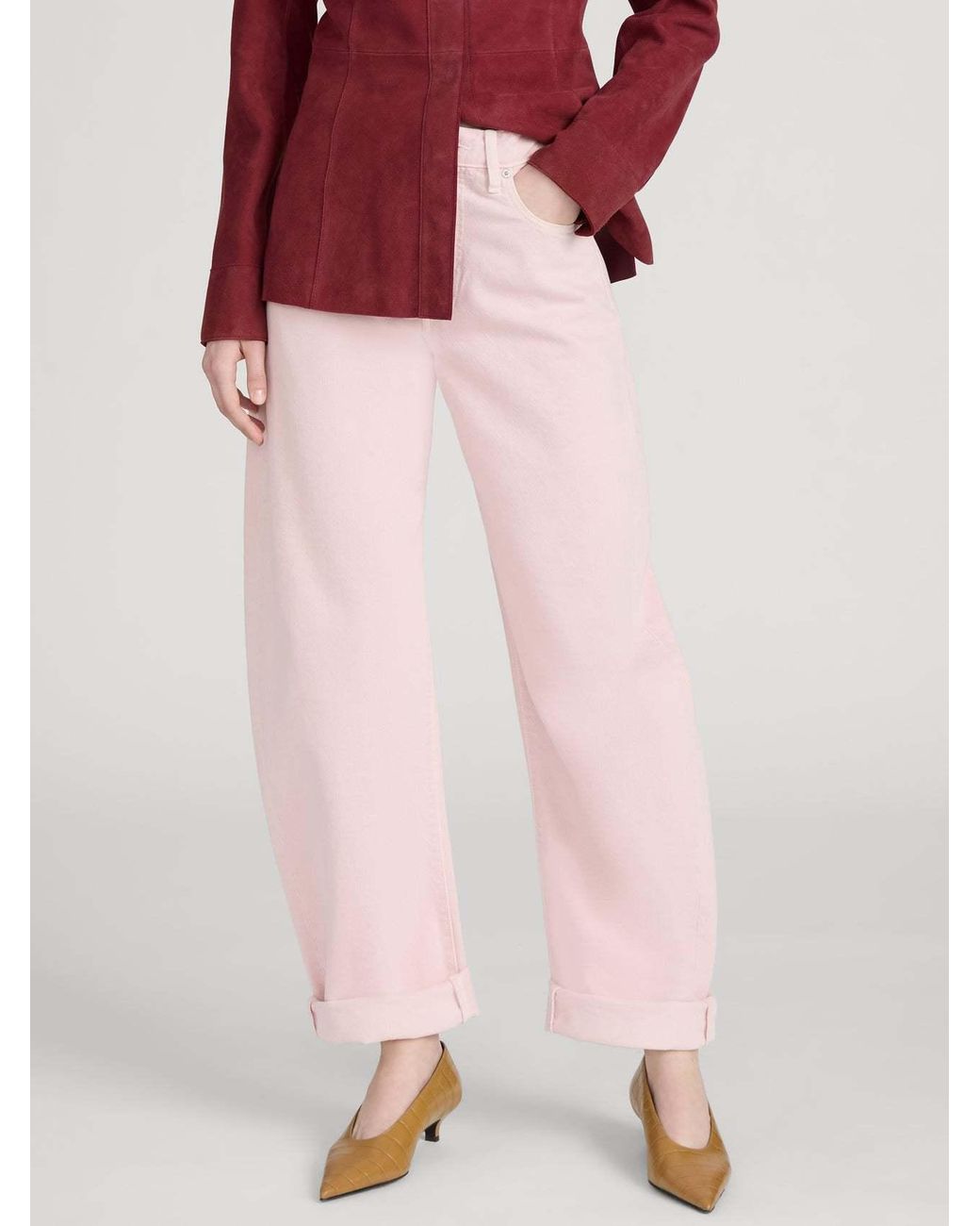FRAME Pink The Bubble Jeans