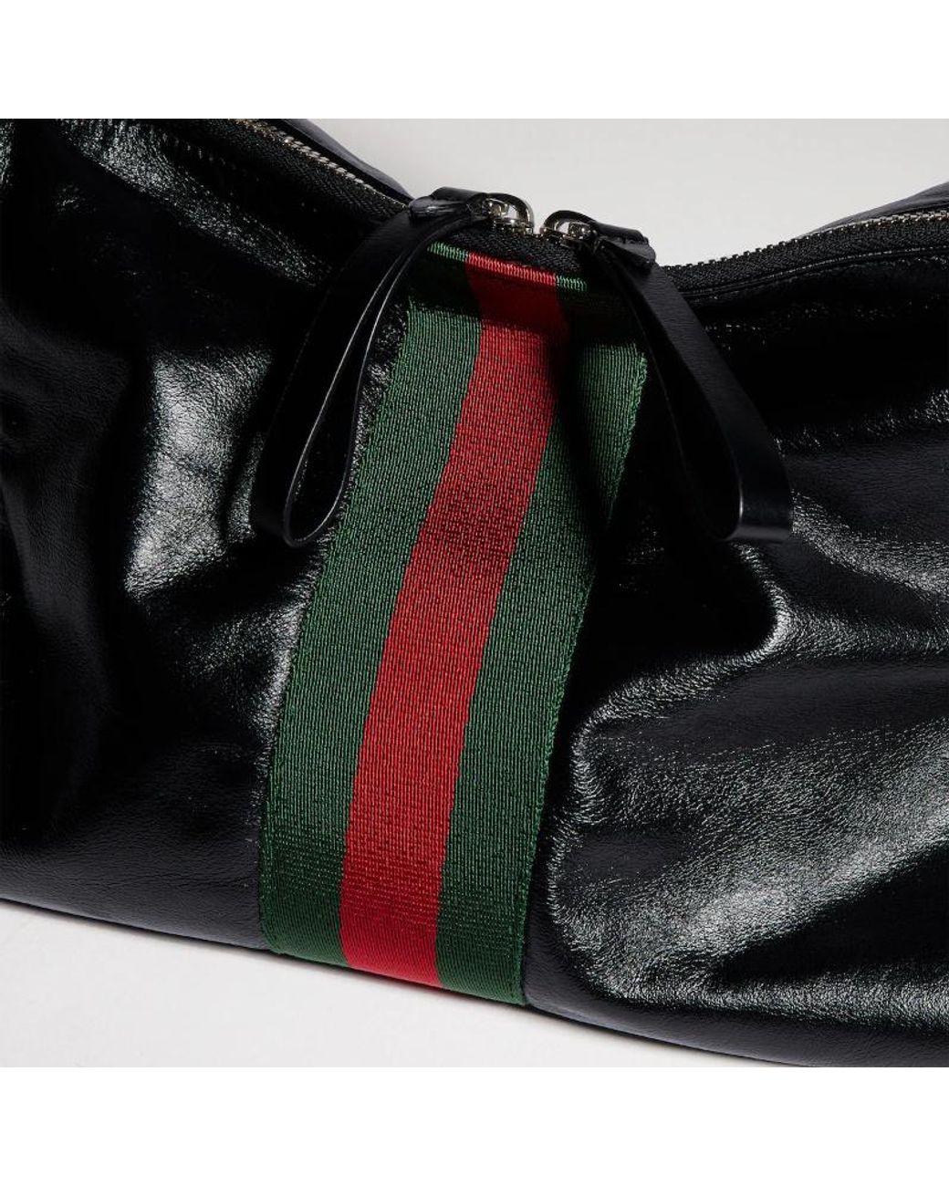 Gucci Black Small Crossbody Bag With Web for men