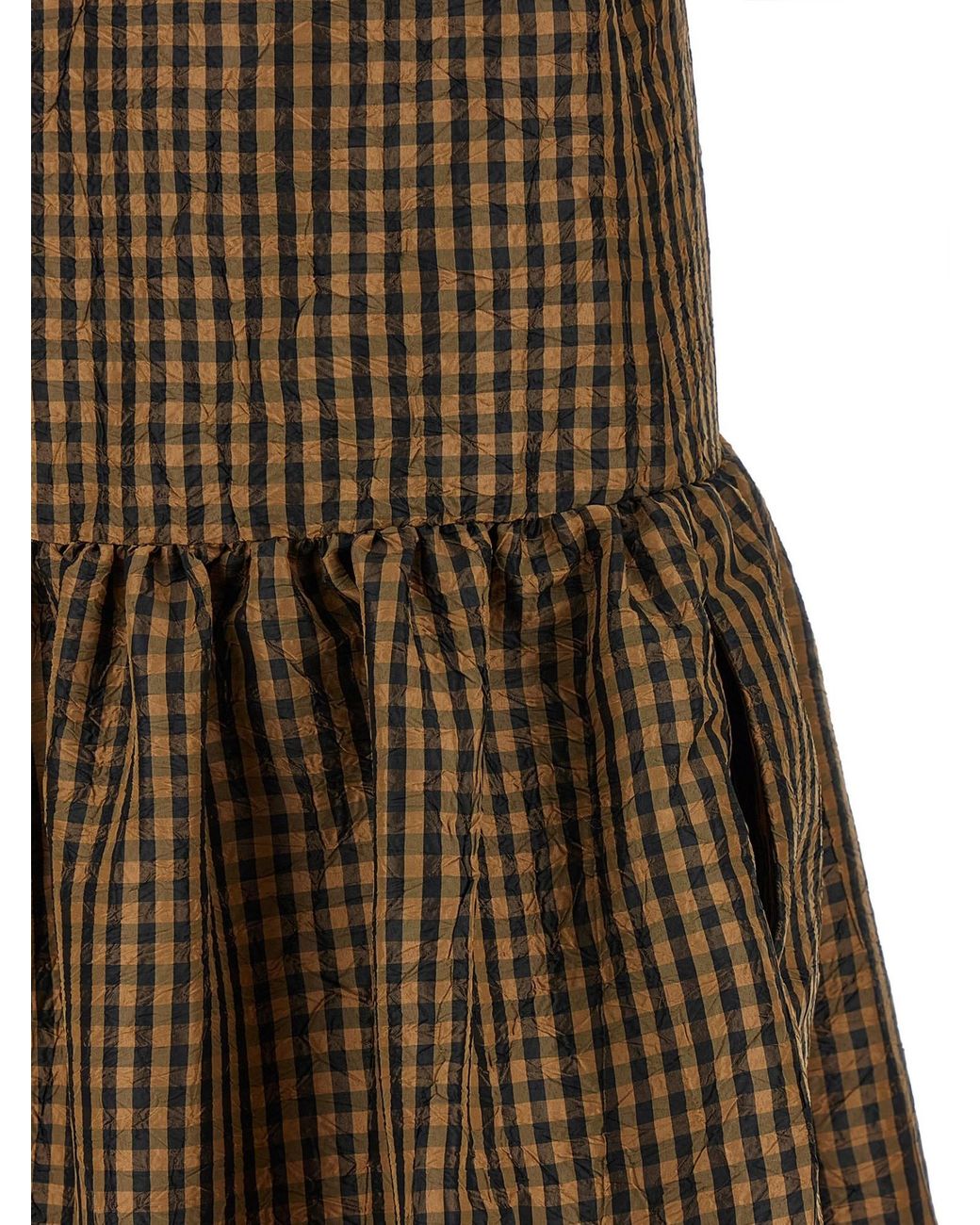 Ganni Brown Midi Dresses