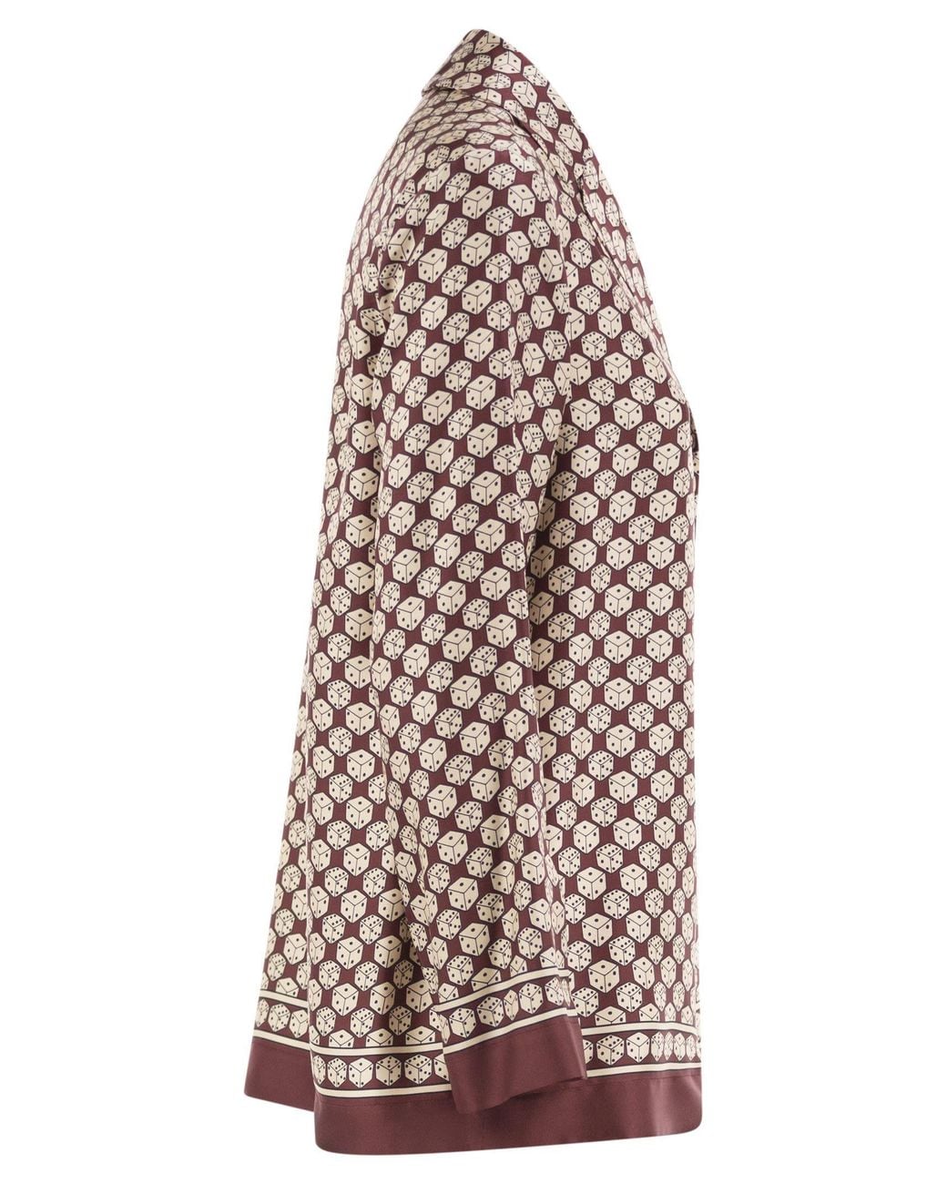 Max Mara Multicolor 'S Stmmambo Printed Fluid Shirt