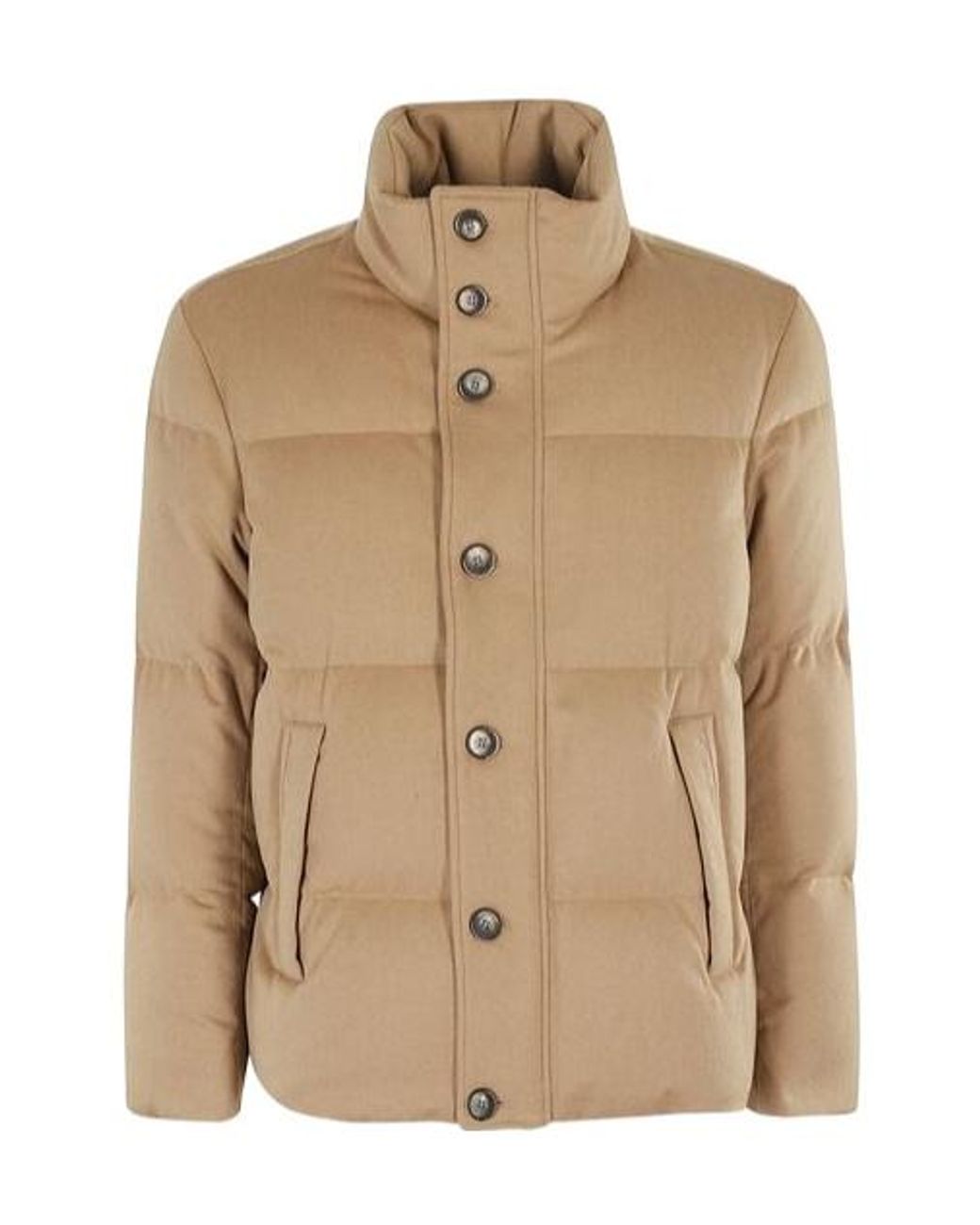 Herno Natural Padded High Neck Coat for men