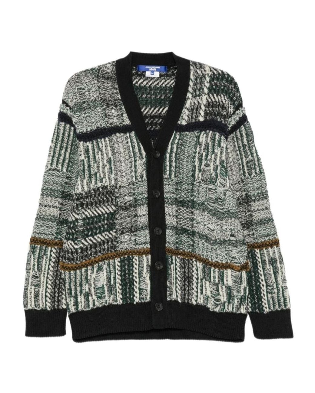 Junya Watanabe Gray Front Button Cardigan for men
