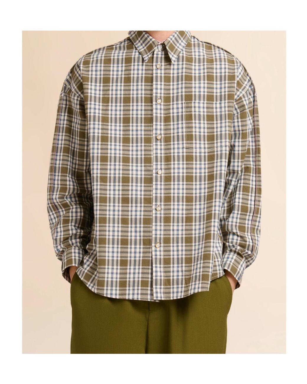 Marni Multicolor Checked-Pattern Buttoned Shirt for men