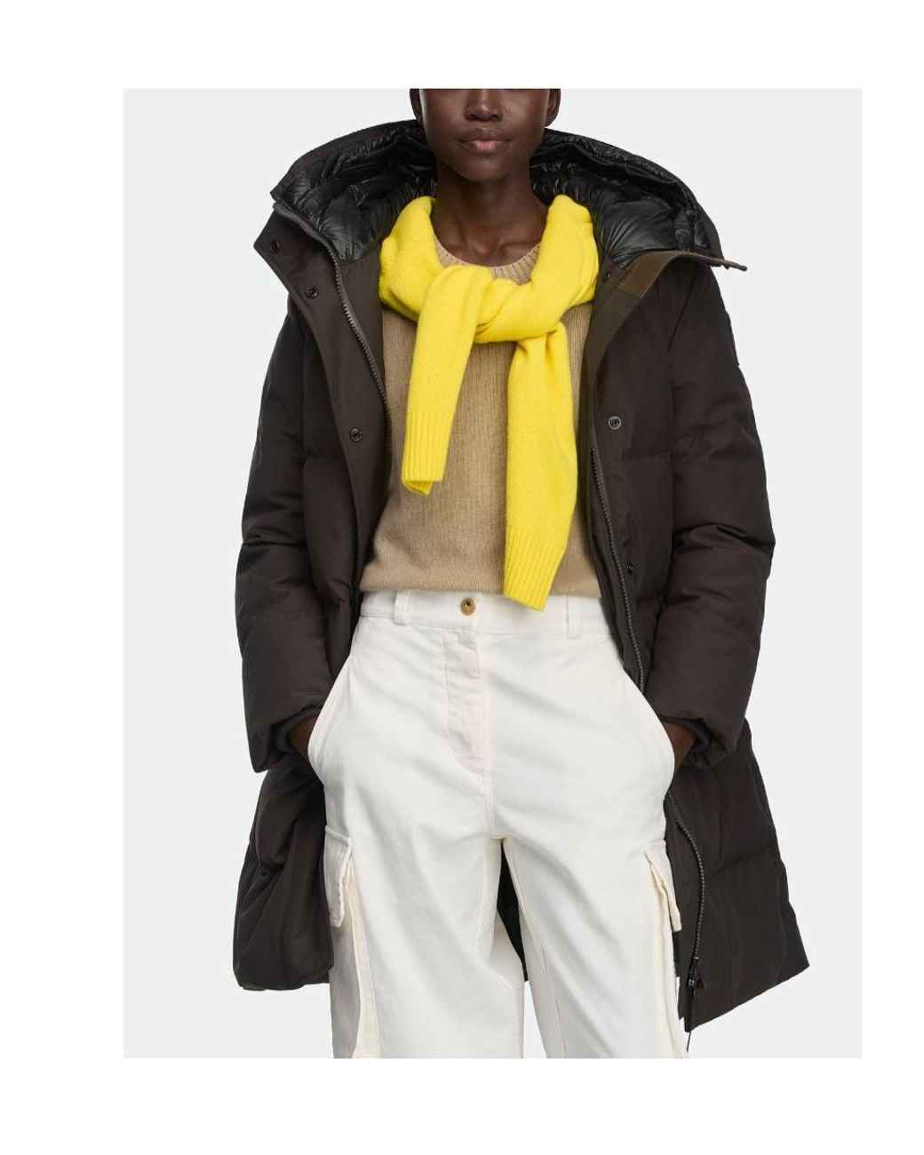 Canada Goose Black Louise Parka Tonal Disc