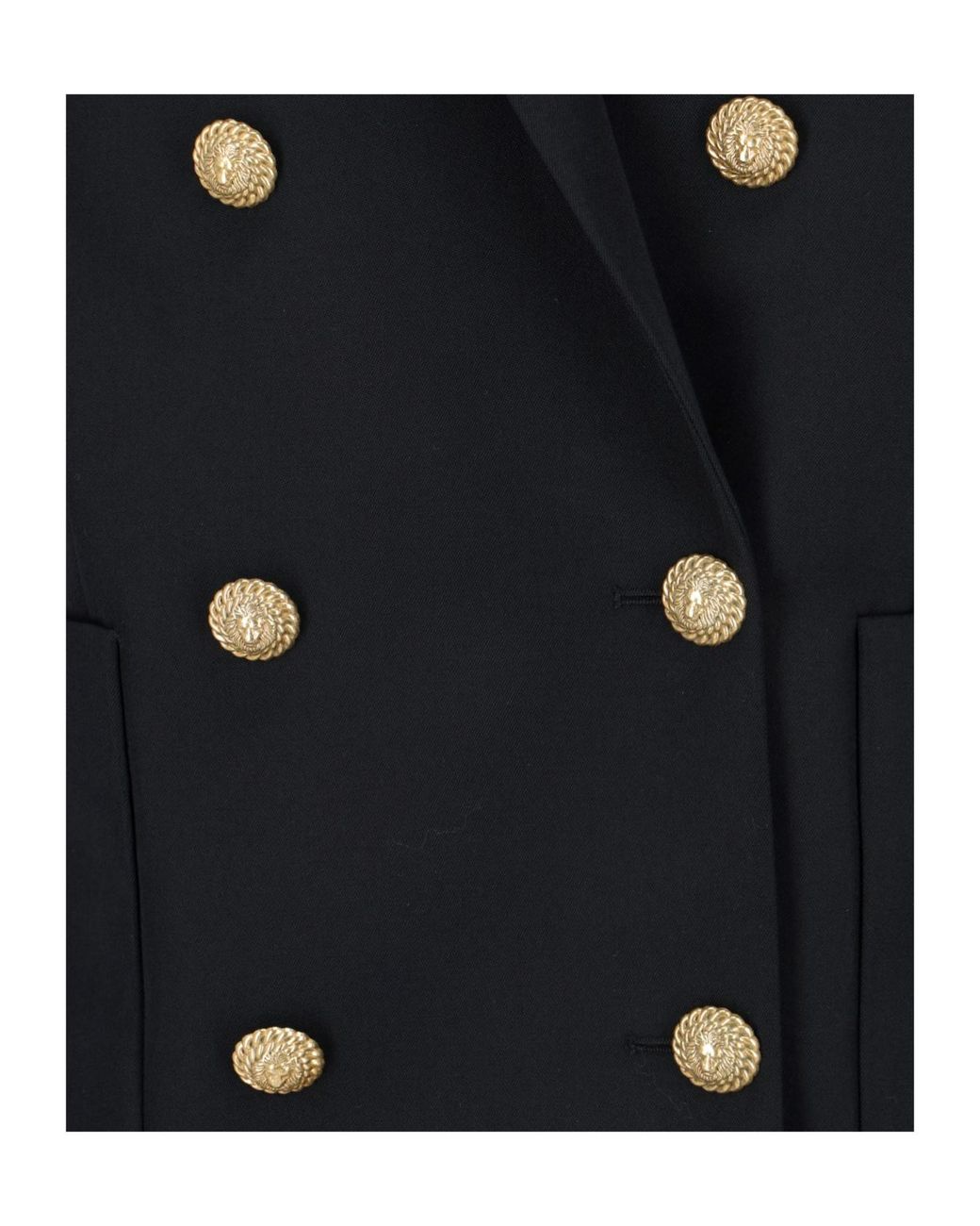 Balmain Blue Double-Breasted Tailored Blazer
