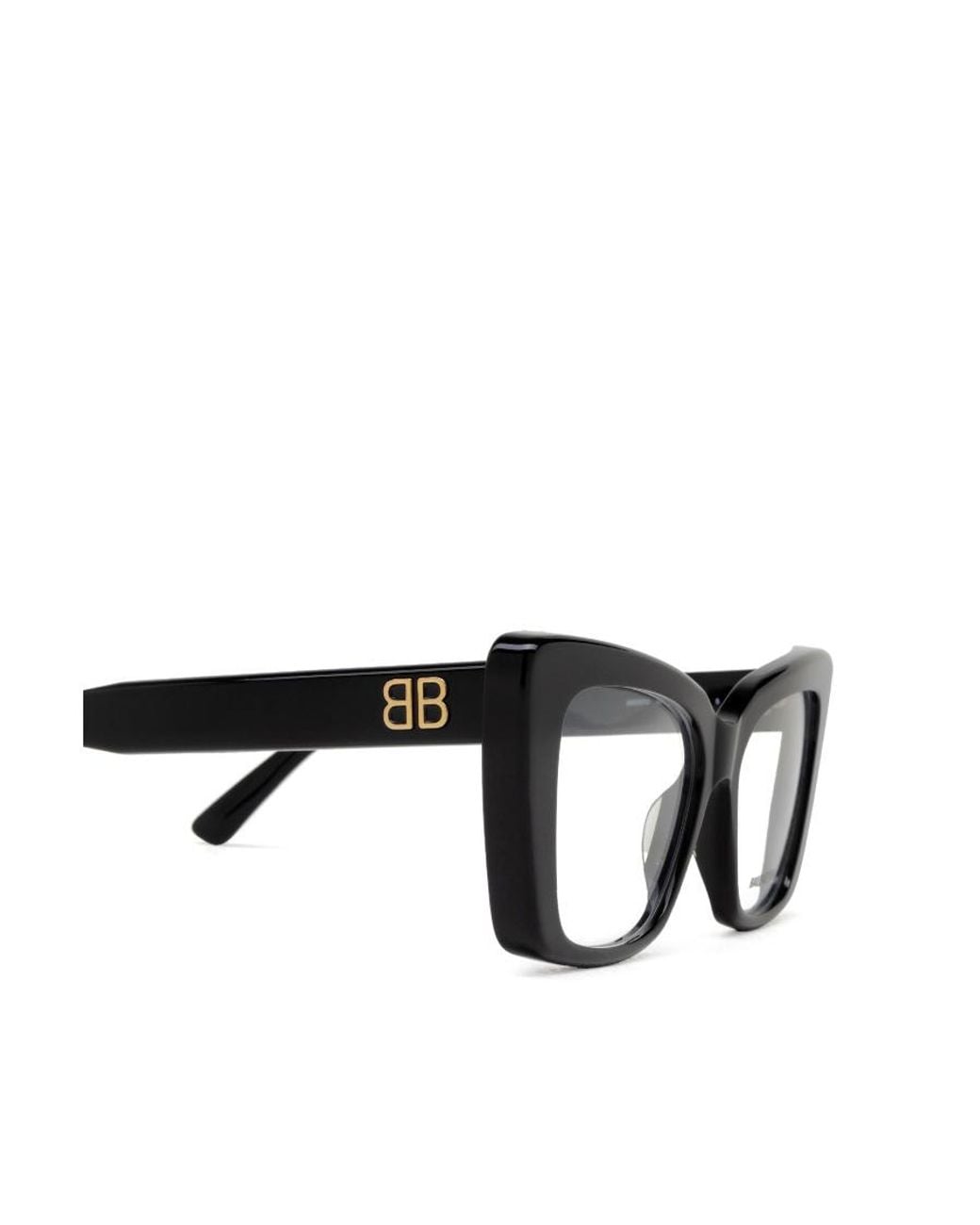 Balenciaga White Eyewear Butterfly Frame Glasses
