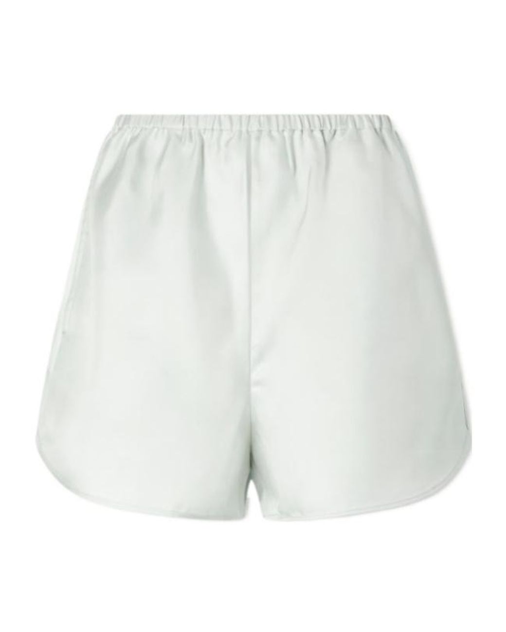 Loulou de Saison White Elastic Waist Shorts