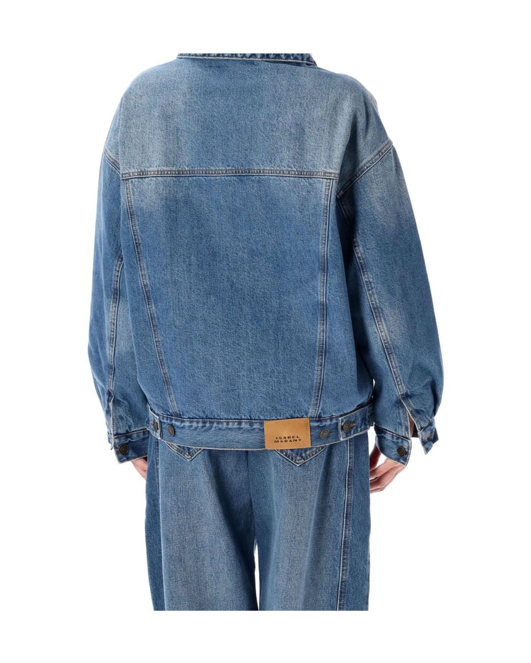 Isabel Marant Blue Isabel Marant Buttoned Pocket-Detailed Jacket