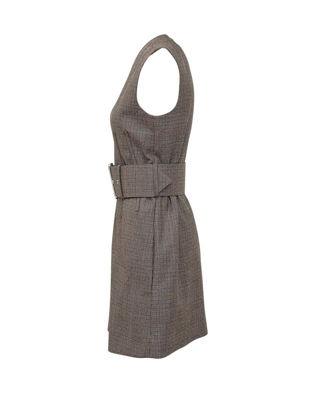 Stella McCartney Gray Belted Mini Dress