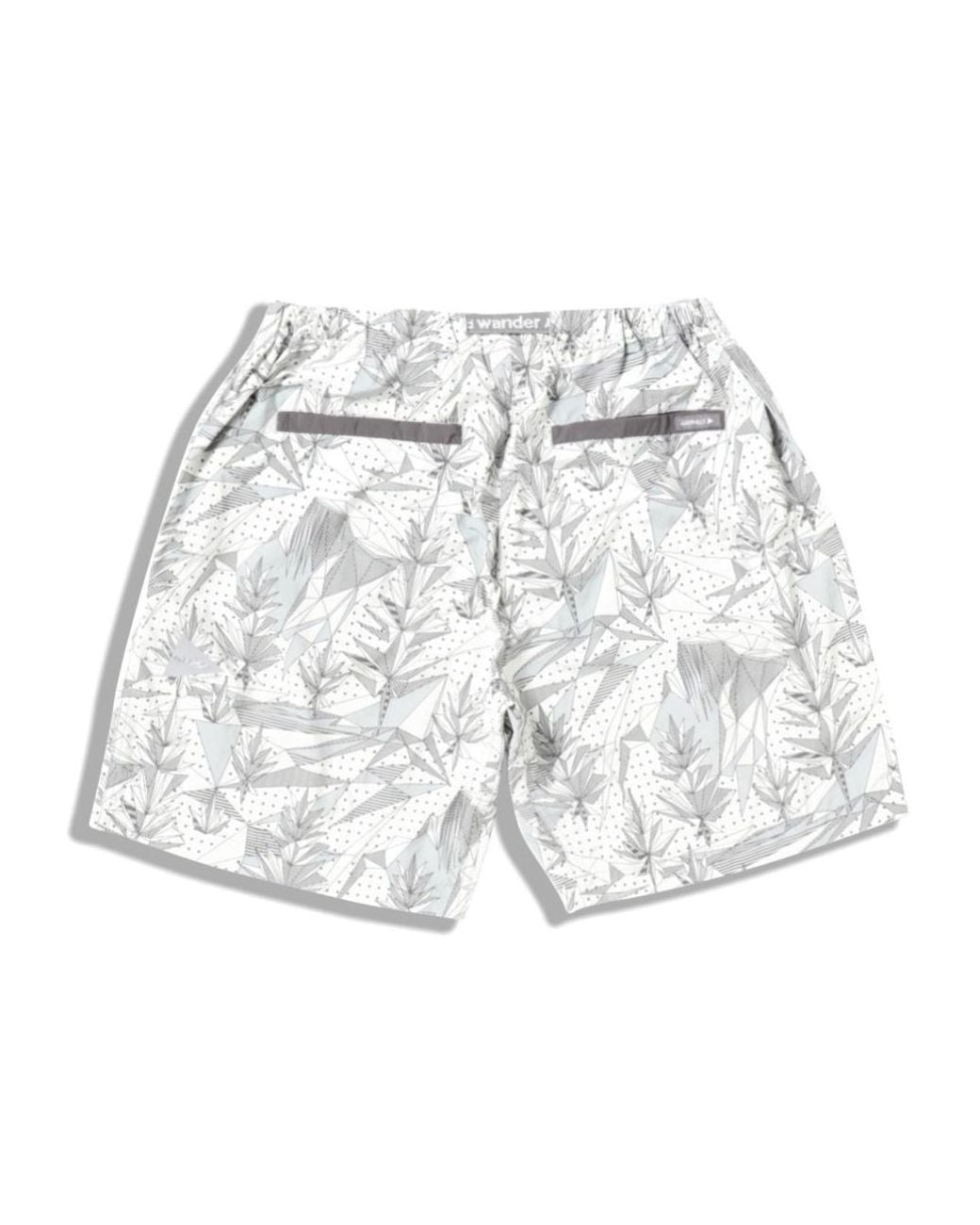 And Wander White Graphic-Print Shorts for men