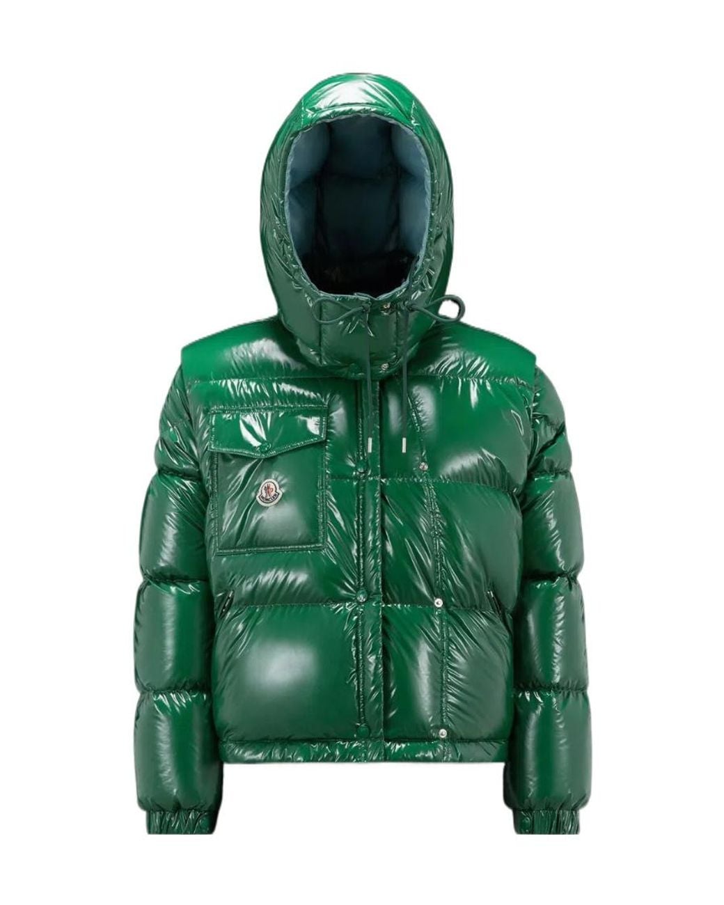 Moncler Green Karakorum Short Down Jacket
