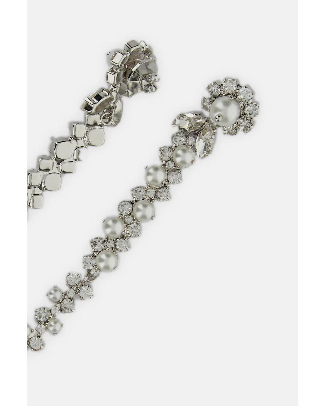Simone Rocha White Drip Earrings